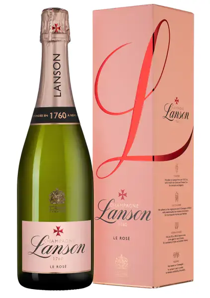 Le Rose Brut в подарочной упаковке, 0.75
Лансон Розе Лейбл п/у ЛЕНТОЧКА, розовое брют