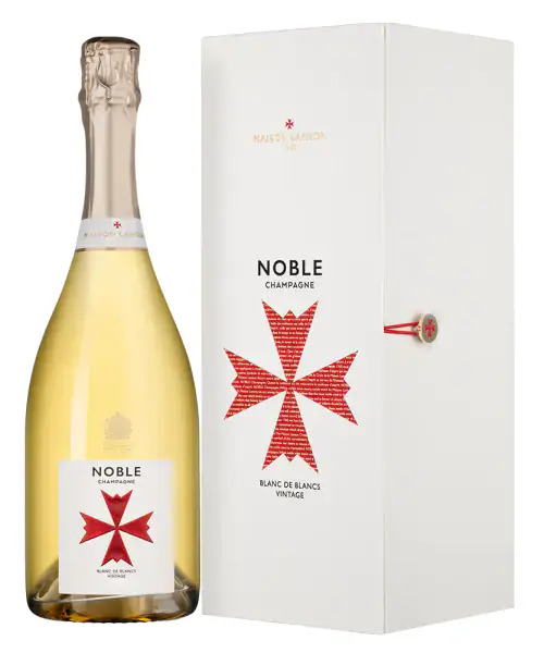 Noble Champagne Blanc de Blancs Brut  в подарочной упаковке, 0.75
Нобль Шампань Блан де Блан Брют