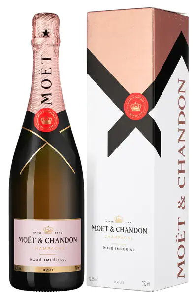 Moet & Chandon Brut Imperial Rose в подарочной упаковке, 0.75