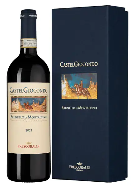 Brunello di Montalcino Castelgiocondo в подарчной упаковке, 0.75
Брунелло ди Монтальчино Кастел, красное сухое, фото 1 из 2